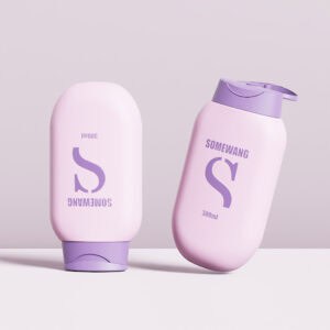 Pink Shampoo Bottle