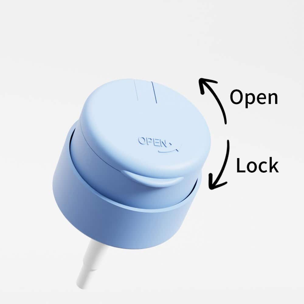 The 24/410 Mist Sprayer has a custom-colored cap with twist open/lock arrows—perfect for skincare routines.